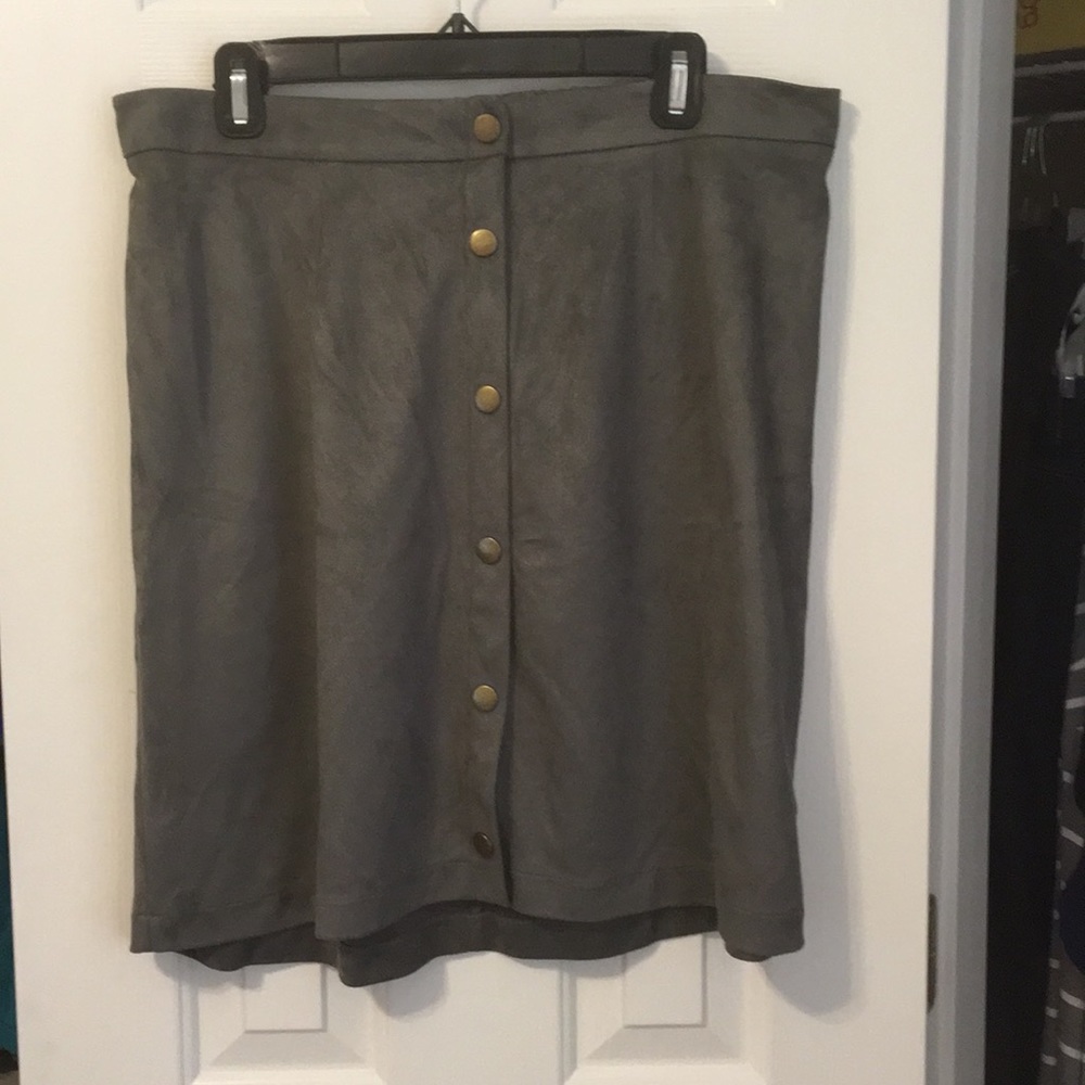 Button down skirt